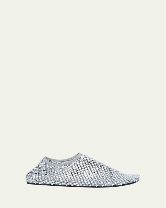 Minette Bezeled Mesh Ballerina Flats